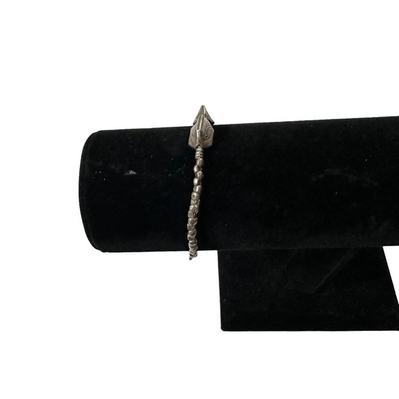 Sterling 925 Silver Fish & Bubbles Beaded Charm Bracelet 7.5” Length 13 g - Picture 12 of 12